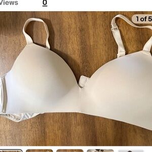 Bra by Auden size 38d the bliss  beige wireless 2 way strap